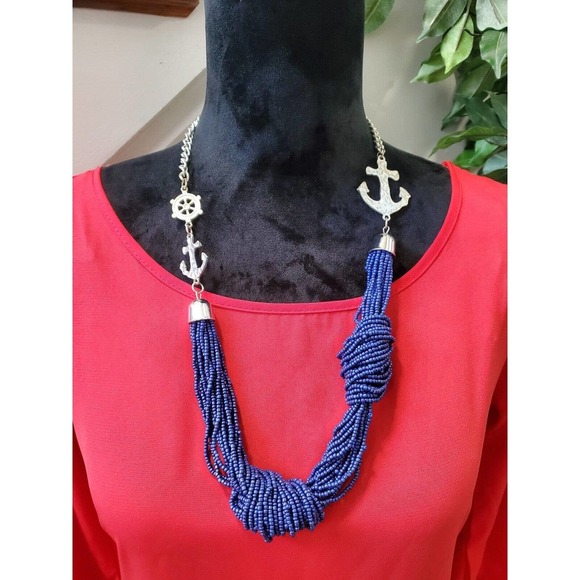 My Story Women's Solid Red Polyester Round Neck Long Sleeve Knee Length Dress S - Picture 2 of 7